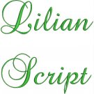Lilian Fonts Machine Embroidery Designs CD 4x4 THREADS