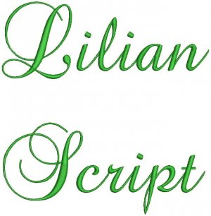 Lilian Fonts Machine Embroidery Designs CD 4x4 THREADS
