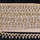 Vintage SILVER GOLD Bead Trim Lace 26FT Dress Fabric