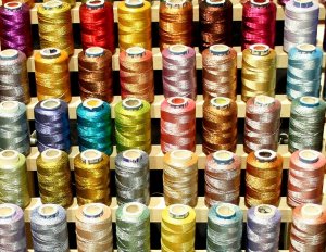 100 LARGE SPARKLE METALLIC MACHINE Embroidery THREADS *