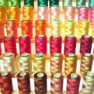 100 LARGE RAYON MACHINE EMBROIDERY THREADS for BROTHER