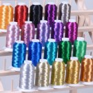 NEW 20 LARGE CONES METALLIC MACHINE EMBRODERY THREADS