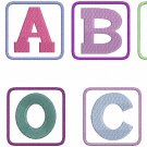 NEW Baby Blocks Fonts Machine Embroidery Designs CD 4x4