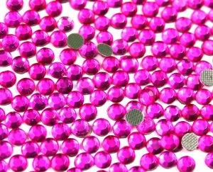 1440 HOTFIX RHINESTONE 4 MM 16SS FUSCIA HOT PINK COLOR