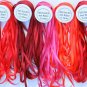 NEW 50M 100% PURE SILK 4MM EMBROIDERY RIBBON RED SHADES