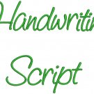 HandWriting Fonts Machine Embroidery Designs CD 4" Font