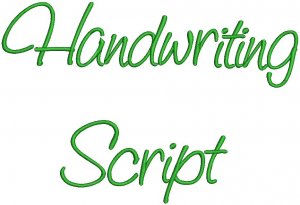 HandWriting Fonts Machine Embroidery Designs CD 4" Font