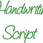 HandWriting Fonts Machine Embroidery Designs CD 4" Font