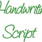 HandWriting Fonts Machine Embroidery Designs CD 4" Font