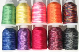 NEW SUPER STRONG Polyester Variegate Embroidery THREAD