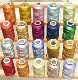 **20 SPARKLE METALLIC Machine Embroidery THREAD Threads