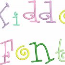 Kiddo Fonts Monogram Machine Embroidery Designs CD 4x4