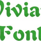 Vivian Fonts Machine Embroidery Designs CD 4x4 THREADS