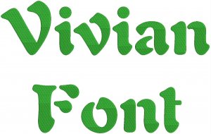 Vivian Fonts Machine Embroidery Designs CD 4x4 THREADS