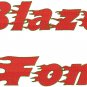 Blazed Fonts Monogram Machine Embroidery Designs CD 4x4