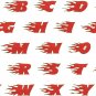 Blazed Fonts Monogram Machine Embroidery Designs CD 4x4