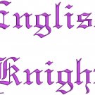 English Knight Font Embroidery Designs CD 4x4 FONT