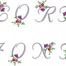Floral Fonts Machine Embroidery Designs CD 4x4 THREADS
