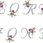 Floral Fonts Machine Embroidery Designs CD 4x4 THREADS