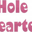 Hole Hearted Fonts Machine Embroidery Designs CD 4x4