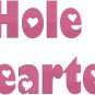 Hole Hearted Fonts Machine Embroidery Designs CD 4x4