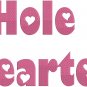 Hole Hearted Fonts Machine Embroidery Designs CD 4x4