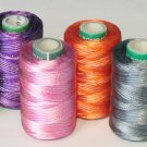 10 Rainbow Varigate RAYON Embroidery THREAD Threads VN5