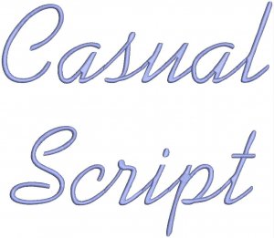 Casual Fonts Machine Embroidery Designs CD 4x4 Font FR