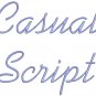 Casual Fonts Machine Embroidery Designs CD 4x4 Font FR