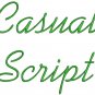 Casual Fonts Machine Embroidery Designs CD 4x4 Font FR
