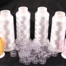New 4 XL Cones Machine Embroidery Bobbin Thread and 50 Bobbins for Brother JANOM