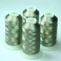 SILVER MULTI METALLIC MACHINE EMBROIDERY THREADS KIT