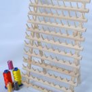 NEW 120 CONES WOODEN THREAD RACK FOR MACHINE EMBROIDERY THREADS MINI KING CONES