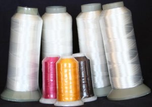 NEW FOUR X-LG CONES WHITE BOBBIN THREAD MACHINE EMBROIDERY for Singer