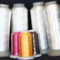 NEW FOUR X-LG CONES WHITE BOBBIN THREAD MACHINE EMBROIDERY for Singer