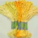 YELLOW SILKY Skein Cross Stitch Hand Embroidery THREAD