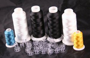 New 4 XL Cones Machine Embroidery Bobbin Thread and 50 Bobbins 4 Brother JANOME