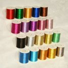NEW 20 METALLIC MACHINE EMBROIDERY THREADS FOR BROTHER