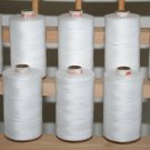 NEW 10 LARGE Spools of 3 ply 1000M WHITE QUILTING SEWING SERGER THREAD
