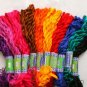 NEW 100 RAINBOW FLOSS SKEINS CROSS STITCH HAND EMBROIDERY THREADS BRAZILIAN