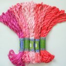50 PINK SILKY Skein Cross Stitch Hand Embroidery THREAD