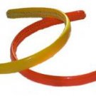 Set of Two Orange and Yellow Headbands