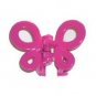 Fuchsia Pink Butterfly Hair Claw Barrette