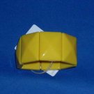 Bright Yellow Stretch Big Rectangle Bead Bracelet