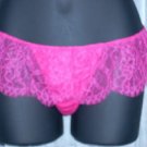 Lace Skirt Fuchsia G-string Panties Corset Back XS