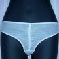 René Rofé Ruched White Mesh Thong Panties M 6