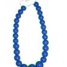 Xhilaration 22" Navy Blue Graduated Beaded Necklace w/ 3" Extender