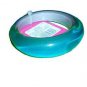 Xhilaration Asymmetrical Iridescent Shimmer Blue Bangle Bracelet w/ Gray Lining