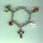 Zumiez Cloisonne Skull Crossbones Sacred Heart Rose Stars Charm Bracelets
