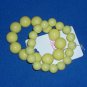 Set of 2 Pale Yellow Xhilaration Stretch Bead Bracelets - Two Sizes